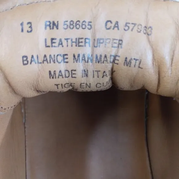 Broletto Taupe Leather Lace Up Sneakers Size 13