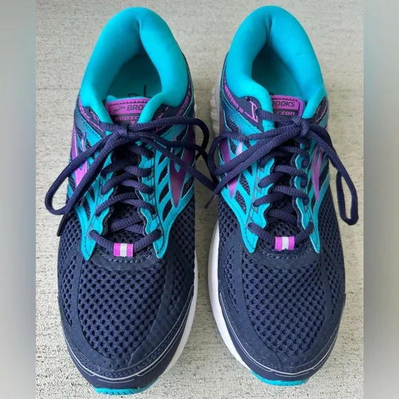 Brooks Addiction 13 Purple Blue Running Shoes Women’s Size 10 Narrow 2A VGC