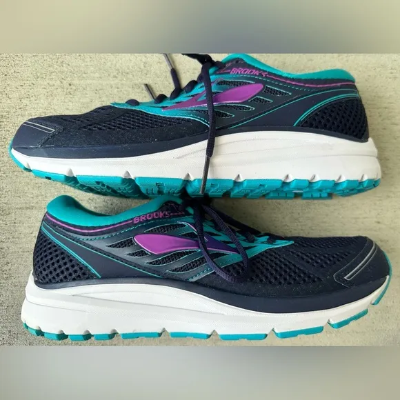 Brooks Addiction 13 Purple Blue Running Shoes Women’s Size 10 Narrow 2A VGC