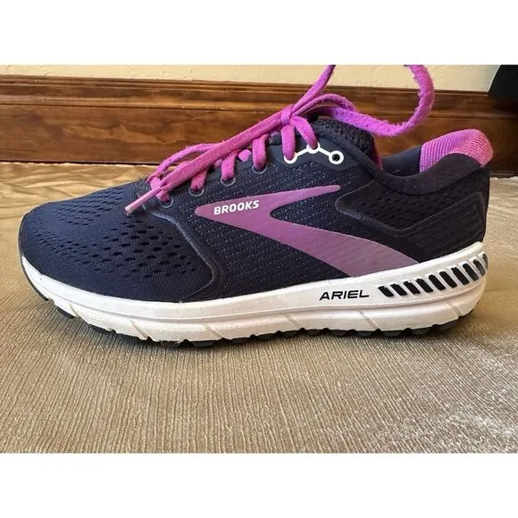 BROOKS Ariel‎ 20 Womens Running Shoes Walking Active Sneakers Navy Blue Pink 9 B