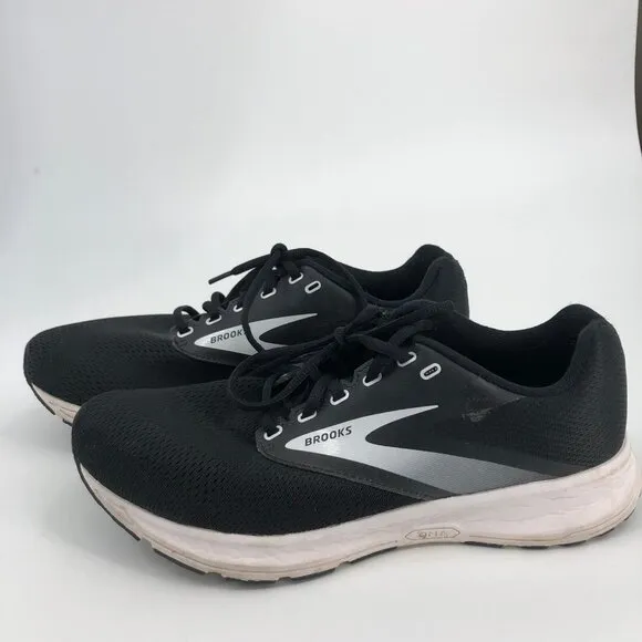 Brooks Black &amp; White Athletic Shoes | Lace-Up &amp; Platform Heel