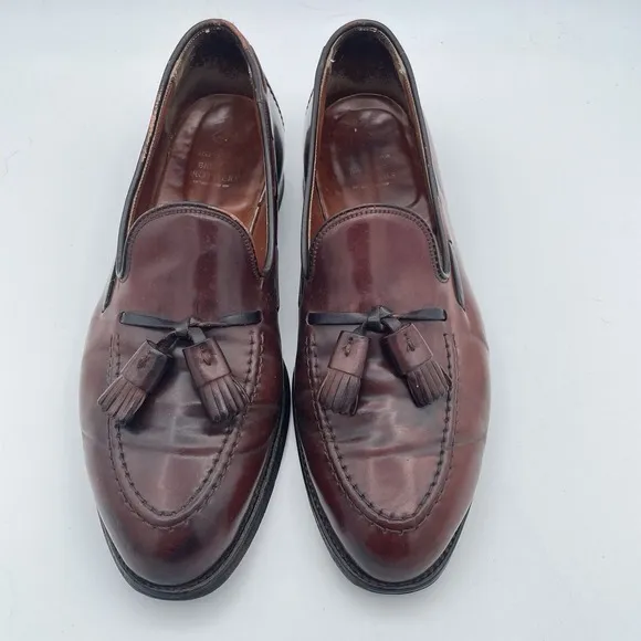 Brooks Brothers Tassel Horween Shell Cordovan Shoes Size 8.5 Oxblood USA Made