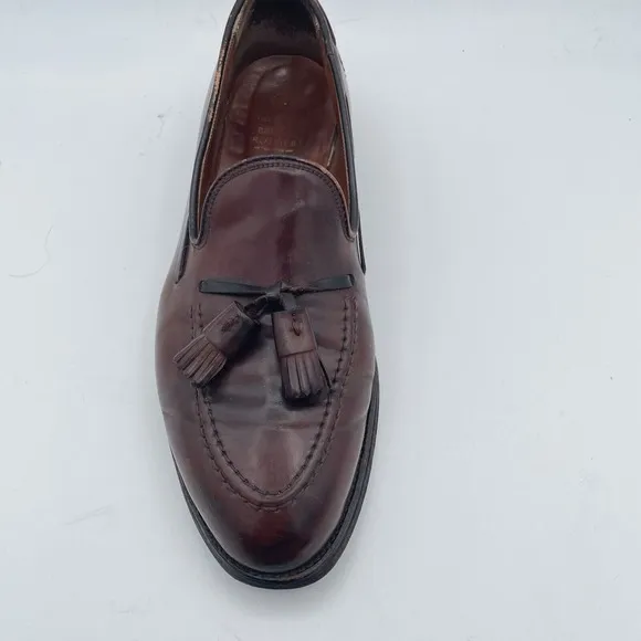 Brooks Brothers Tassel Horween Shell Cordovan Shoes Size 8.5 Oxblood USA Made