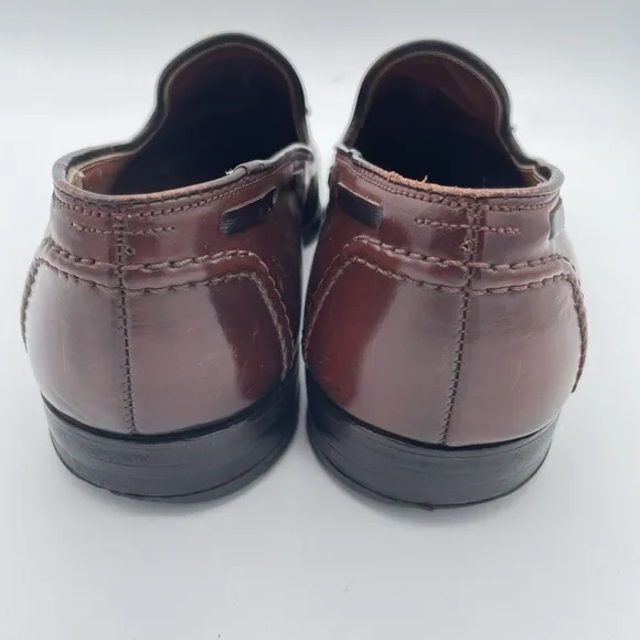 Brooks Brothers Tassel Horween Shell Cordovan Shoes Size 8.5 Oxblood USA Made