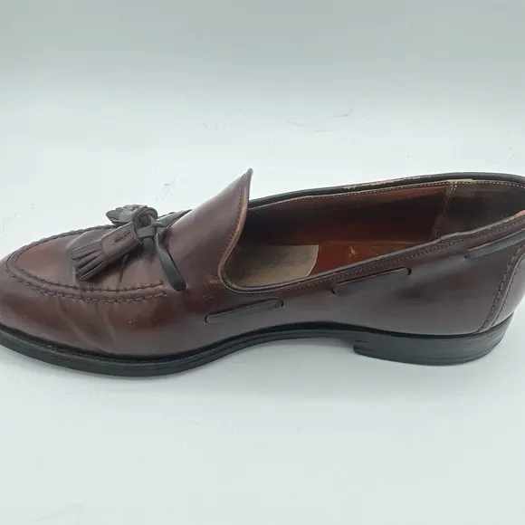 Brooks Brothers Tassel Horween Shell Cordovan Shoes Size 8.5 Oxblood USA Made