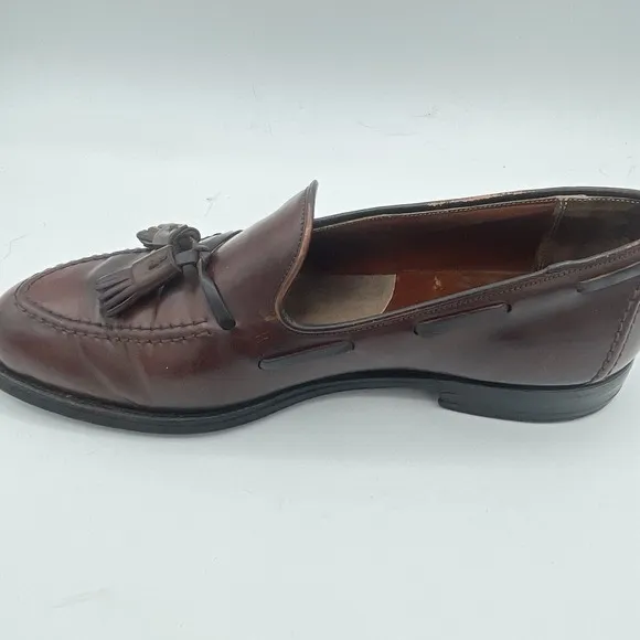 Brooks Brothers Tassel Horween Shell Cordovan Shoes Size 8.5 Oxblood USA Made