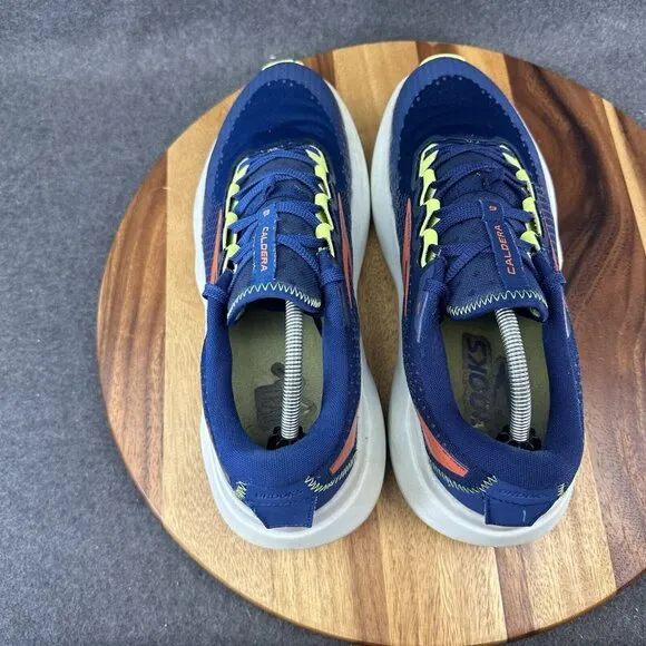 Brooks Caldera 6 Mens Size 12D Shoes Long Distance Ultra Trail Running Navy