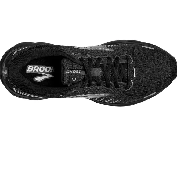 Brooks Ghost 13 Cushion Neutral Black/Black Running Shoes 9 Narrow/2A 40.5