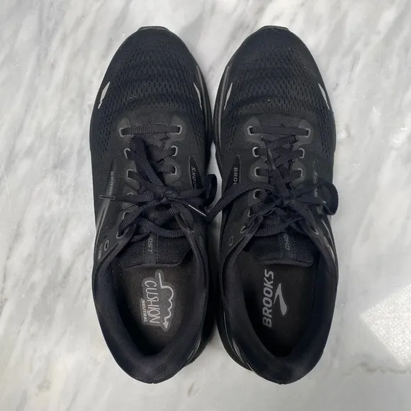 Brooks Ghost 15 Men Running Shoes Black Run Athletic Sneaker 1103931D020 Size 12