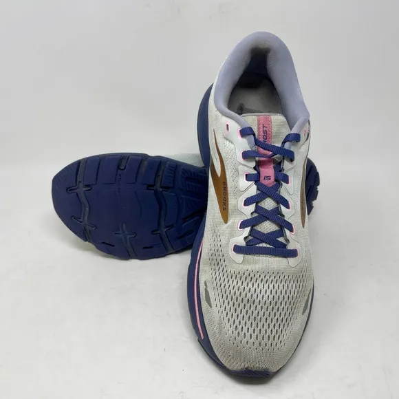 Brooks Ghost 15 Run Shoes Mens Sz 13 Gray Gold 6,4,8:I.5.4 0