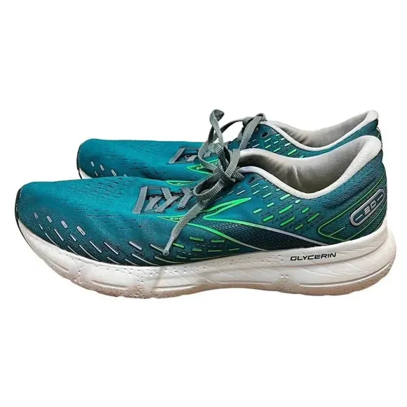 Brooks Glycerin 20 Men's Running Shoes Green Size 13 Athletic Sneaker