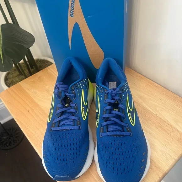 Brooks Glycerin 20 Neutral Running Shoe MenShoes Blue /Night life/White …