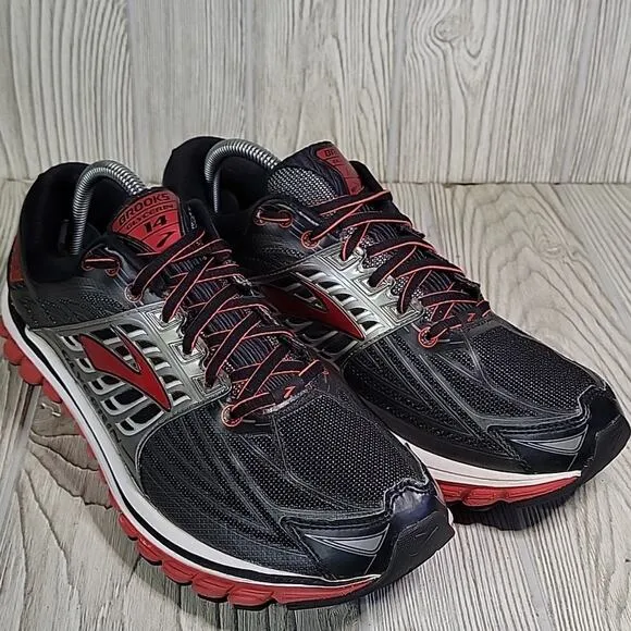Brooks Gycerin 14 Running Shoes High Risk Red Anthracite Mens Size 10.5D