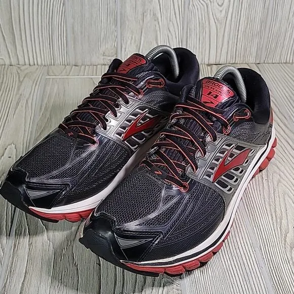 Brooks Gycerin 14 Running Shoes High Risk Red Anthracite Mens Size 10.5D