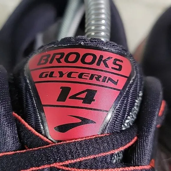 Brooks Gycerin 14 Running Shoes High Risk Red Anthracite Mens Size 10.5D