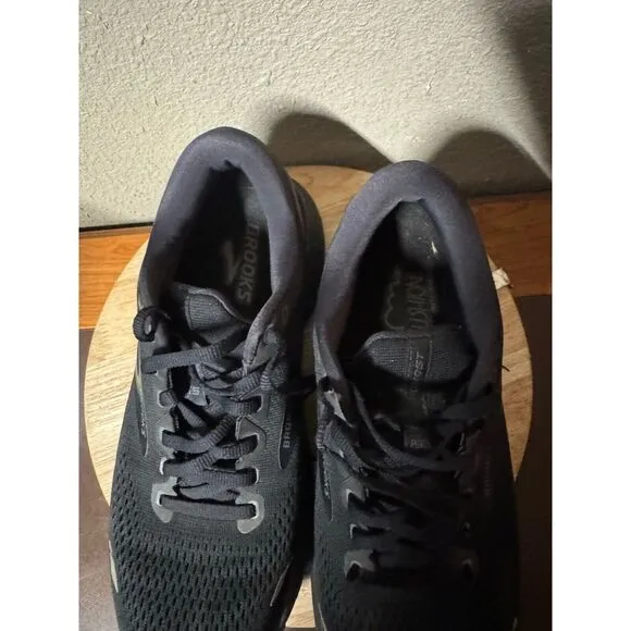 Brooks Men's Ghost 15 Lace Up Running‎ Shoes Black Size:8.5 WIDE (2E) $120