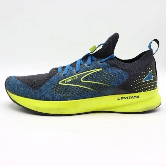 Brooks Mens Levitate StealthFit 5 Size 8.5D Blue Nightlife Neutral Running Shoes
