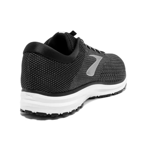 BROOKS MENS REVEL 2 RUNNING SHOE - BLACK/GREY/GREY - D - 10.5