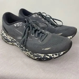 Brooks shoes mens 12 gray lace Ghost 15 1103931D004 Running
