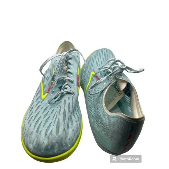 Brooks Unisex Speed Neutral ELMN8 7 Track Shoes  Size 12M New In Blue‎ Glow