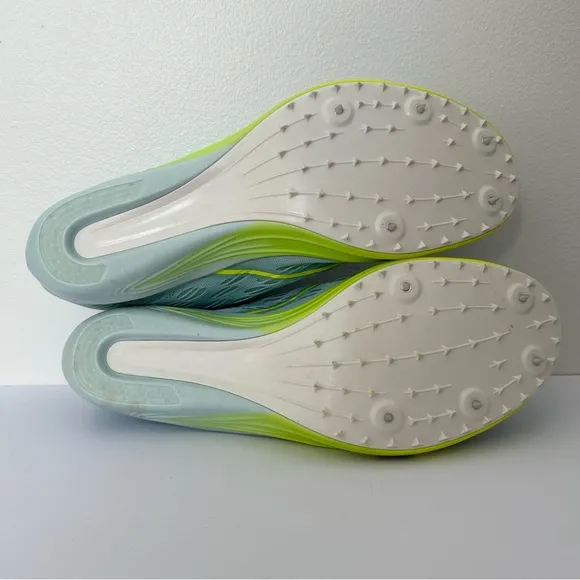 Brooks Wire V8 Long Distance Track Spikes in Blue Glow/Nightlife/Red size 11