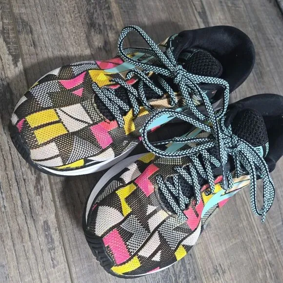 Brooks DNA Revel Running Sneakers Womens Multi-Color Geometric Print Shoes 7.5
