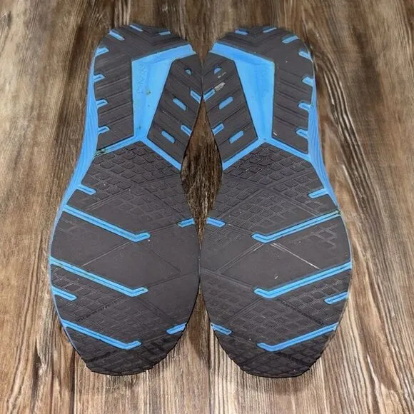 Brooks Revel 6 men’s athletic shoes black &amp; blue color size 9.5.