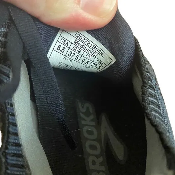 Brooks Womens Bedlam Running Shoes Black Black Rose Size 6.5