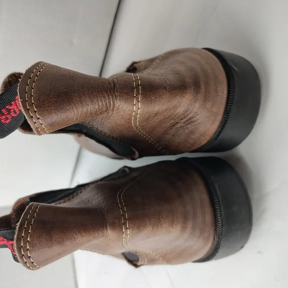 Brown Botina Gedora Chelsea Style Leather Ankle Boots Shoes Brazil 38 Megabor