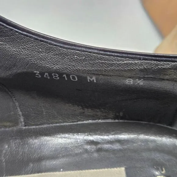 BRUNO MAGLI REMO WINGTIP BROGUE BLACK LEATHER OXFORD SHOES MENS 8.5 VINTAGE
