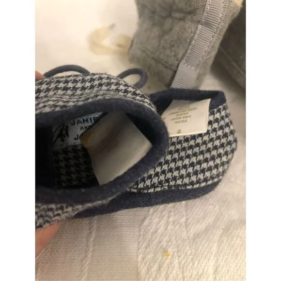 Bundle of Four (4) Gender Neutral Baby Shoes Janie &amp; Jack Jack &amp; Lily