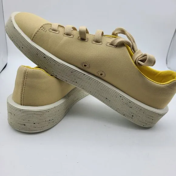 Camper womens comfort shoes Sneakers Courb lightweight fabric yellow sz 9 39 new