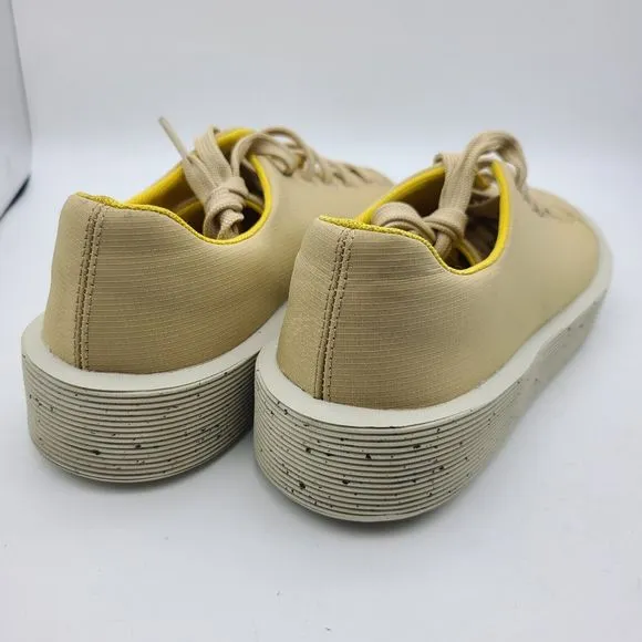 Camper womens comfort shoes Sneakers Courb lightweight fabric yellow sz 9 39 new