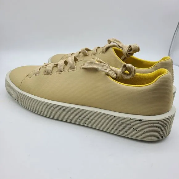 Camper womens comfort shoes Sneakers Courb lightweight fabric yellow sz 9 39 new