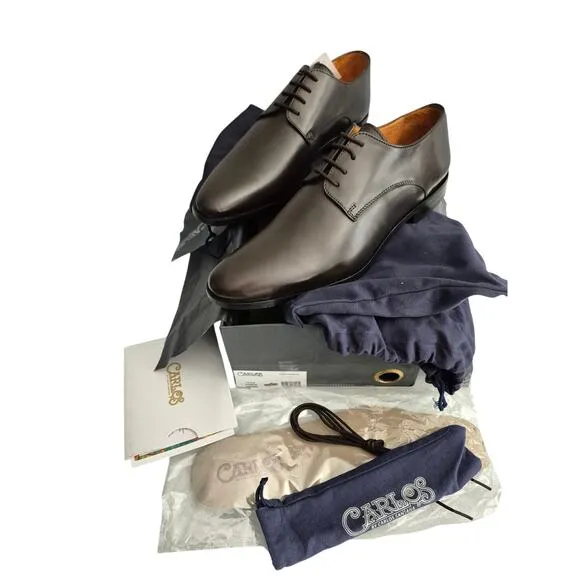 Carlos by Carlos Santana Men Power Plain US 10.5 Derby Oxfords Brown Leather