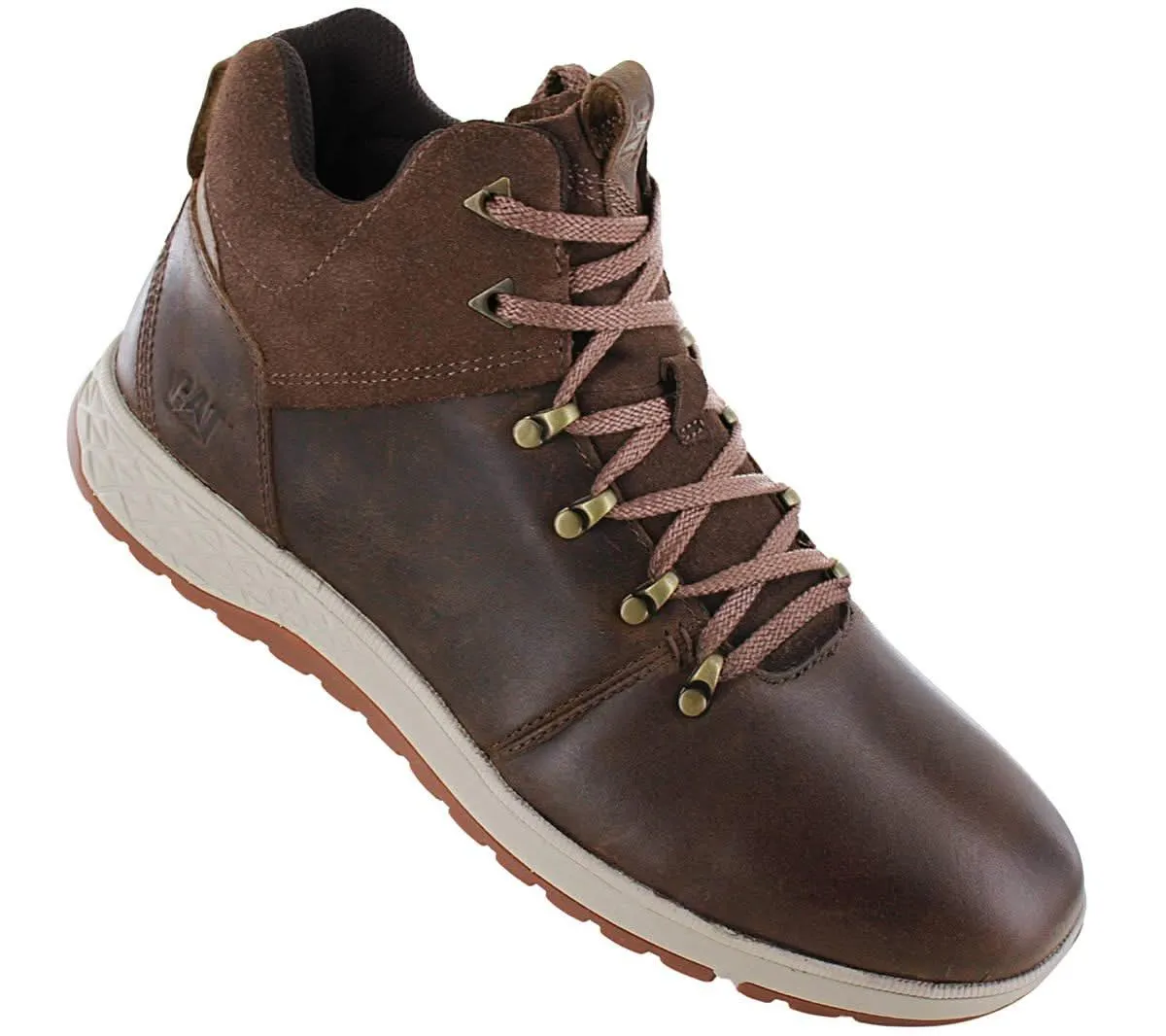 CAT Caterpillar ZEKE Hiker - Herren Winter Stiefel Boots Leder Braun P725428
