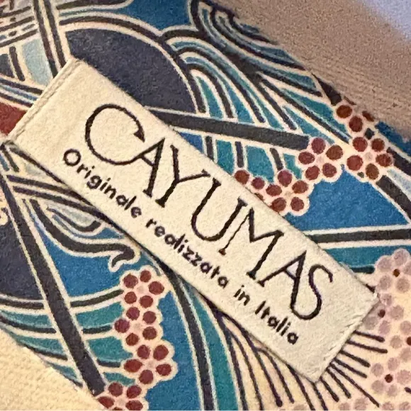Cayumas Women’s Boheme Bluette Mary Jane Shoes Size 38 Blue Velvet Flat Like New