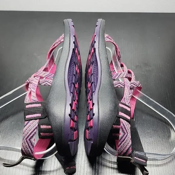 CHACO BRAIDED STRAPS VELCRO YOUTH SIZE 3 VERY GOOD CONDITION