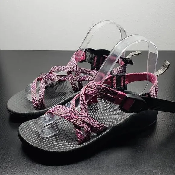 CHACO BRAIDED STRAPS VELCRO YOUTH SIZE 3 VERY GOOD CONDITION
