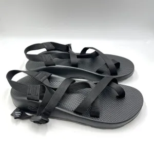 Chaco Mens Size 13 Z/2 Classic All Black Sport Hiking Adjustable Sandals Shoes