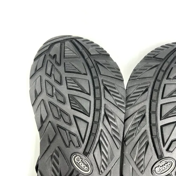 Chaco Mens Size 13 Z/2 Classic All Black Sport Hiking Adjustable Sandals Shoes