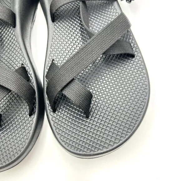 Chaco Mens Size 13 Z/2 Classic All Black Sport Hiking Adjustable Sandals Shoes