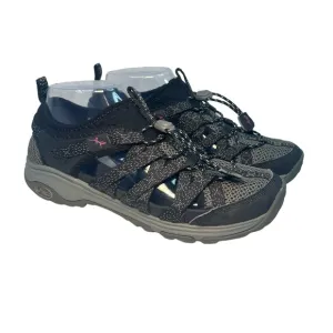 Chaco Outcross Evo 1 Hiking Shoes Drawstring Sandals Outdoor Black Gray Women 7