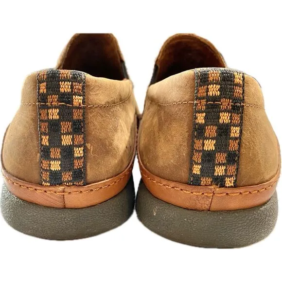 Chaco Shoes Brown Rust Black Leather Slip-On Men's Size 9.5 EUC