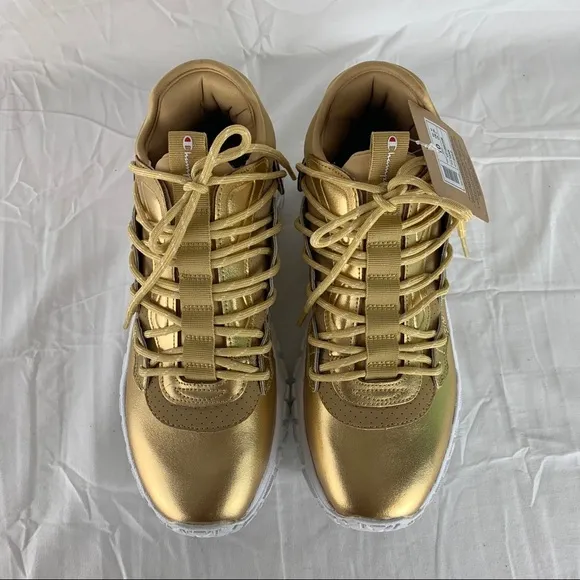Champion Tank Gold CP100275 Sneaker Shoe 10 9.5