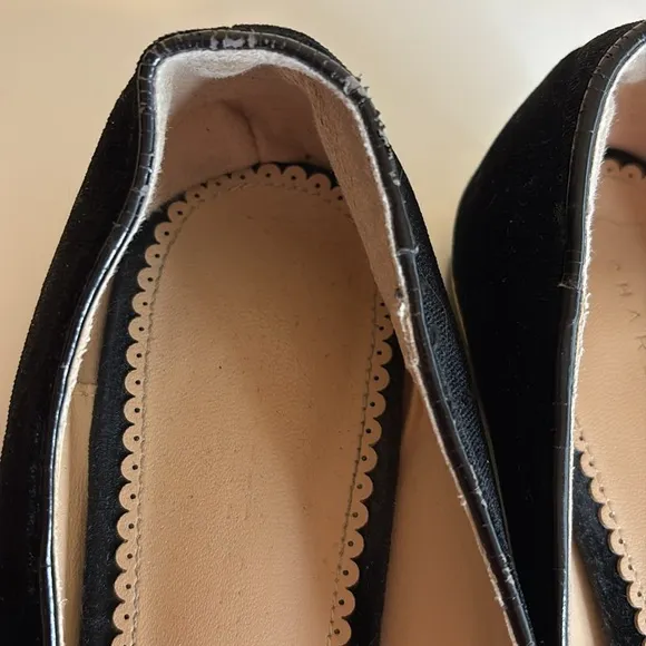 Charlotte Olympia Black Kitty Cat Flat Shoes size 39 (9US)