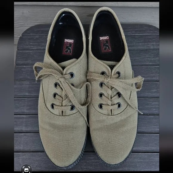 Chrome Industries Truk Pro Bike Shoe  Desert Tan Green Cycling Sneaker Mens 13
