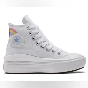Chuck Taylor All Star Move Platform Rainbow Cloud High-Top Sneakers