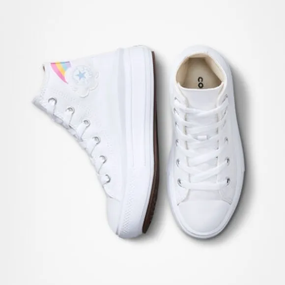 Chuck Taylor All Star Move Platform Rainbow Cloud High-Top Sneakers