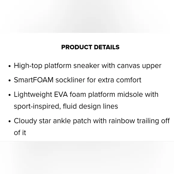 Chuck Taylor All Star Move Platform Rainbow Cloud High-Top Sneakers